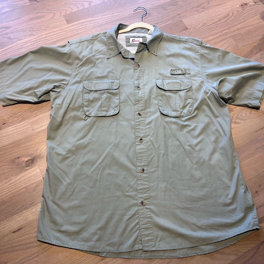 Worldwide Sportsman Short Sleeve Performance Fishing Shirt Size XL
